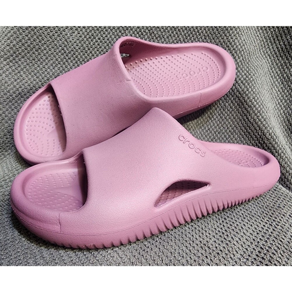 Crocs Mellow Slide Sandals Mauve Pink Men's 7 / Women's 9 Comfort Slip On